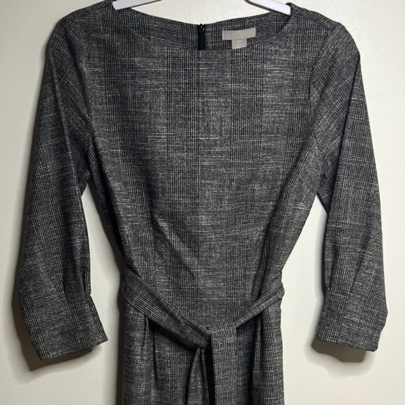 H & M Plaid Tie Dress Size S - Picture 1 of 8
